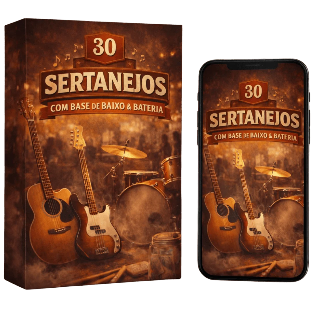 Repertório extra com 30 músicas sertanejas com playbacks